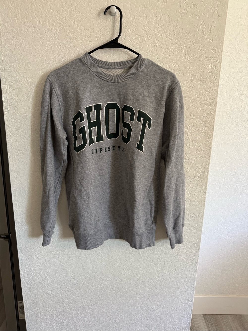 Ghost Heather Gray Crewneck Sweatshirt